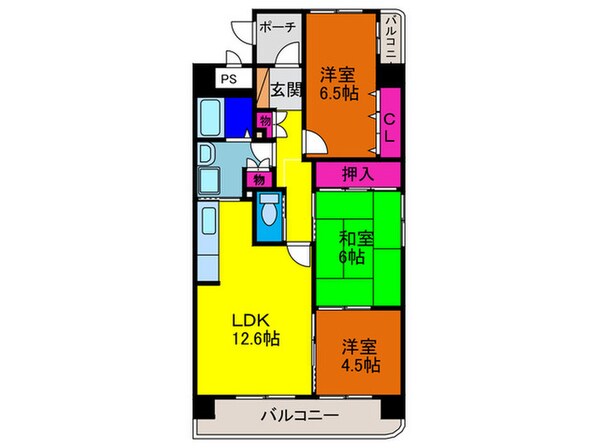 マ－レ羽衣の物件間取画像